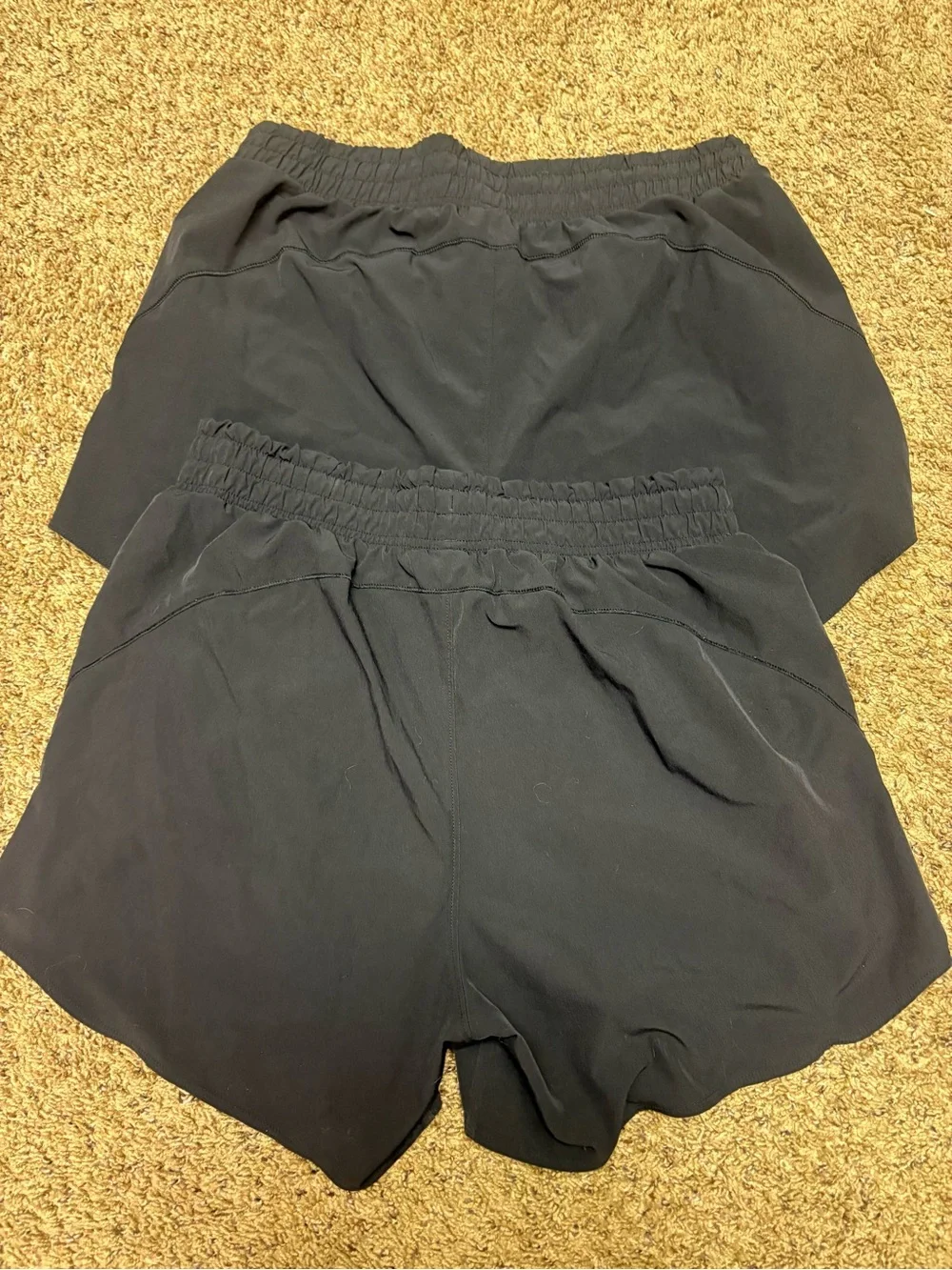 2 pairs Under Armour Black Womens Athletic Shorts - Lightweight Training Shorts
